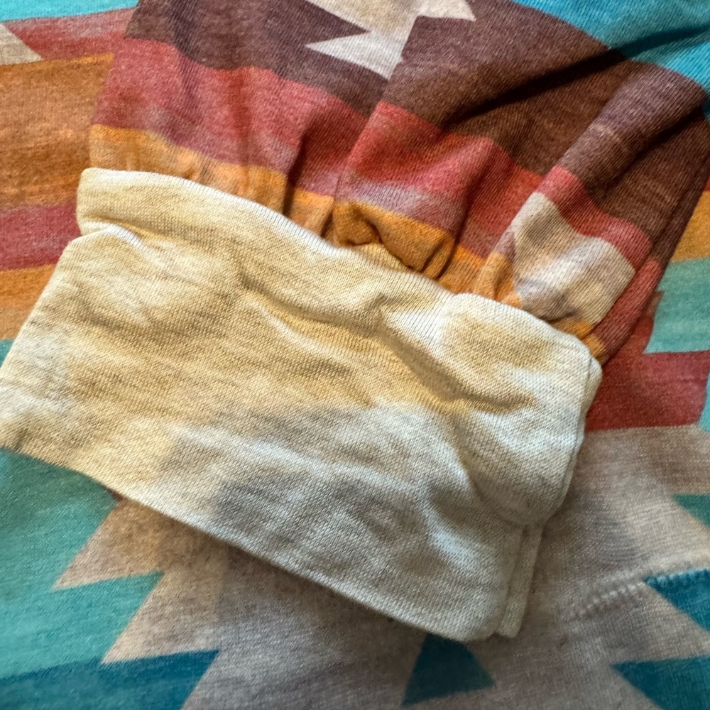 HEIMISH Aztec Multi Colored and Gray Long Sleeve Button Down Shirt - Picture 5 of 7